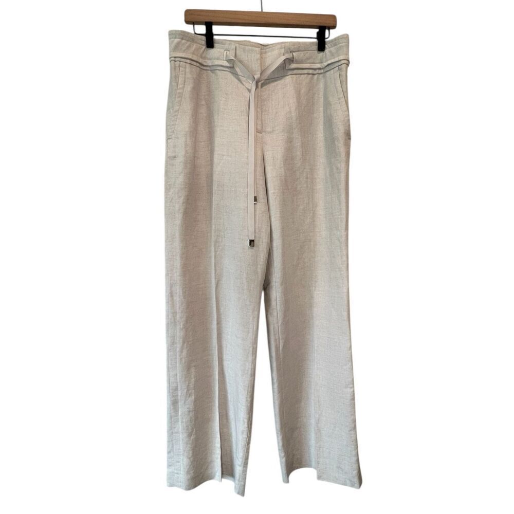 Alfani Womens Size 12 Linen Blend Pants Draw String